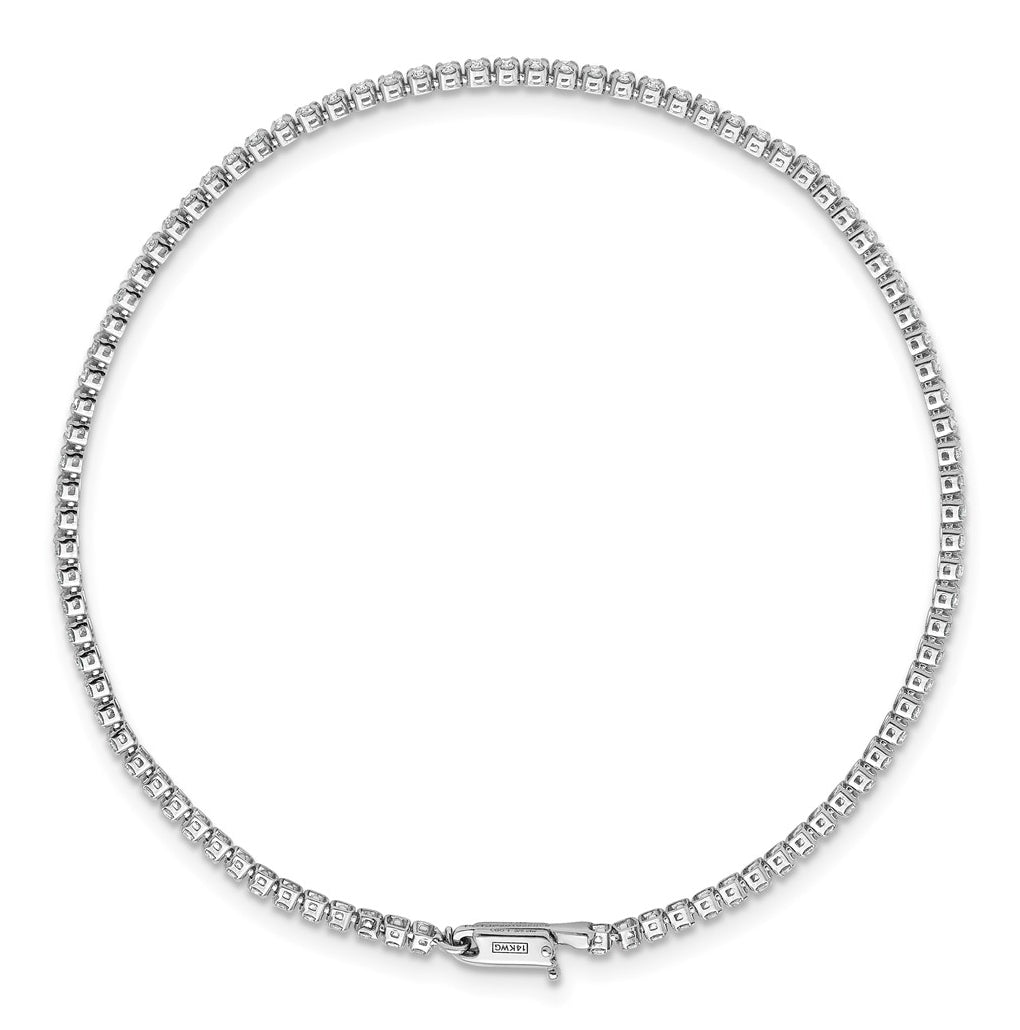 10K Yellow Gold 1 1/3 ct Lab Grown Diamond VS/SI+ G+ 7in Complete Round Tennis Bracelet – Elegant Jewelry Gift for Birthday, Anniversary, Engagement, Wedding