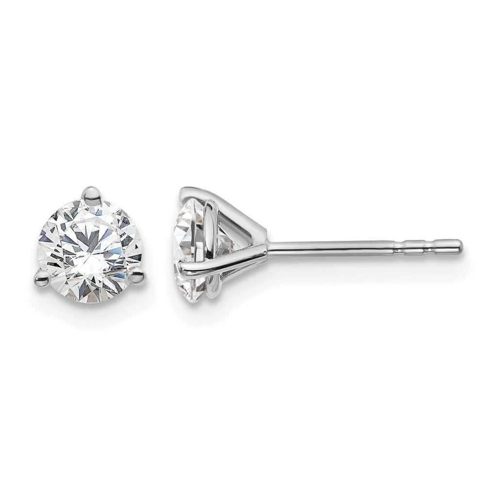 10K Yellow Gold 1ct Cert Lab Grown Diamond VS+ F+ Round Complete Stud Earrings – Elegant Jewelry Gift for Birthday, Anniversary, Engagement, Wedding