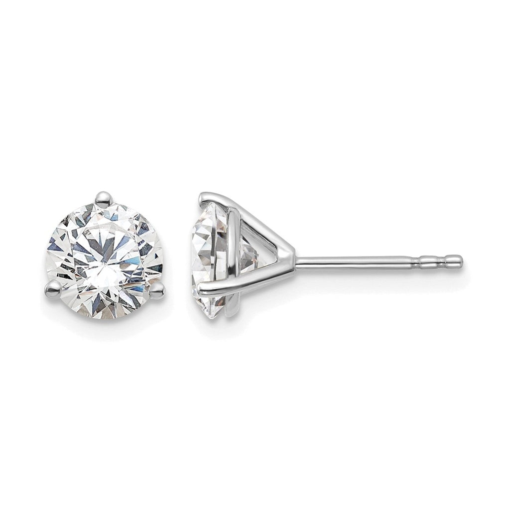 10K Yellow Gold 1ct Cert Lab Grown Diamond VS+ F+ Round Complete Stud Earrings – Elegant Jewelry Gift for Birthday, Anniversary, Engagement, Wedding