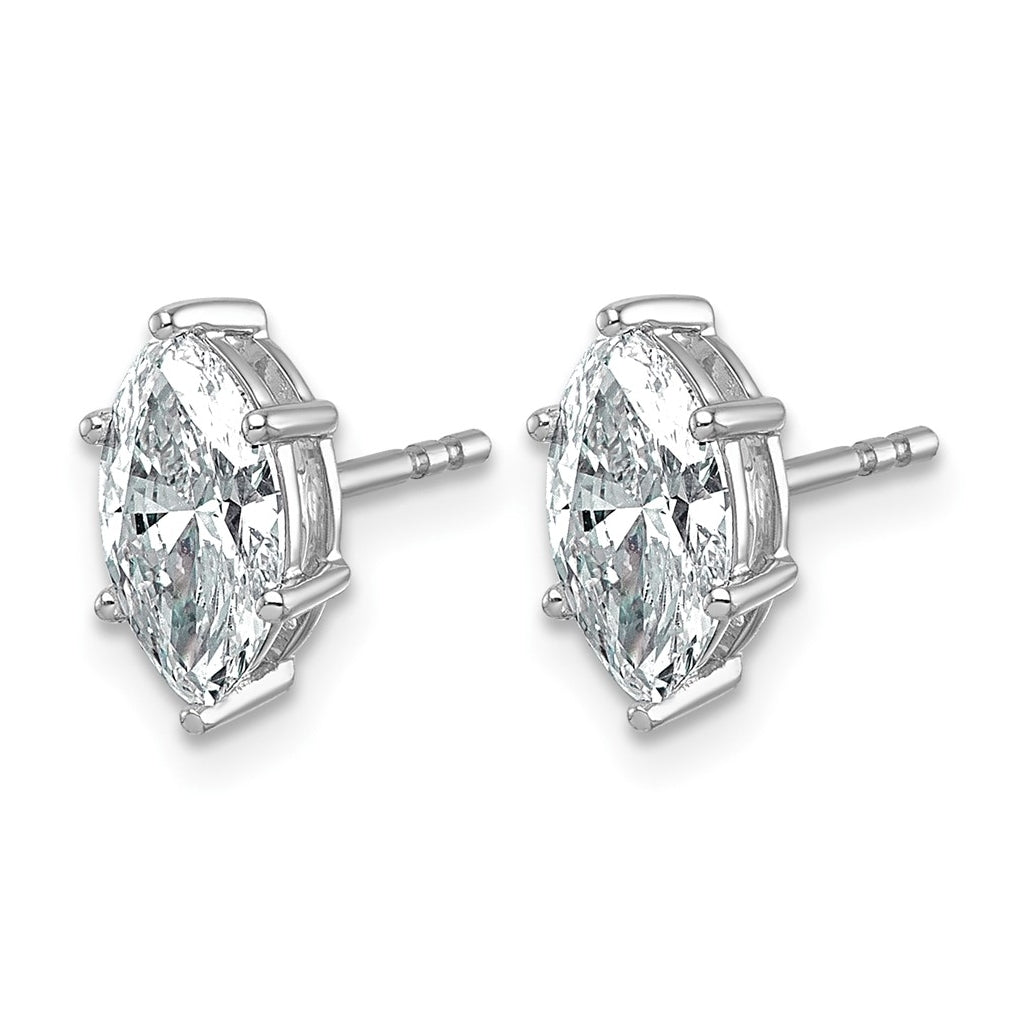 14K Yellow Gold 1/3 ctw Lab Grown Diamond VS+ F+ Marquise 6 Prong Earring – Elegant Jewelry Gift for Birthday, Anniversary, Engagement, Wedding
