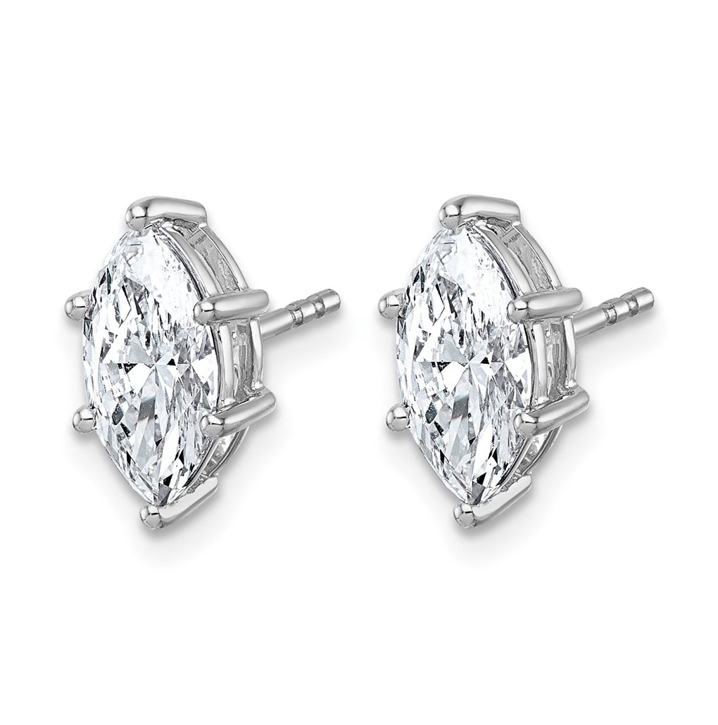 14K Yellow Gold 1/3 ctw Lab Grown Diamond VS+ F+ Marquise 6 Prong Earring – Elegant Jewelry Gift for Birthday, Anniversary, Engagement, Wedding