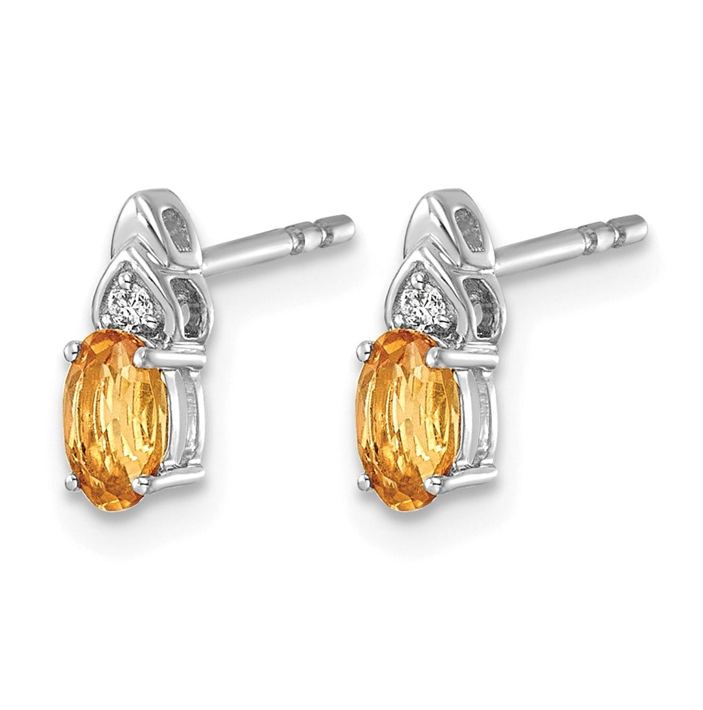 14K Yellow Gold Amethyst & Lab Grown Diamond VS/SI+ G+ February Birthstone Complete Stud Earrings – Elegant Jewelry Gift for Birthday, Anniversary, Engagement, Wedding