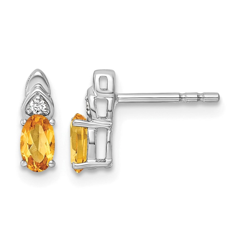 14K Yellow Gold Amethyst & Lab Grown Diamond VS/SI+ G+ February Birthstone Complete Stud Earrings – Elegant Jewelry Gift for Birthday, Anniversary, Engagement, Wedding