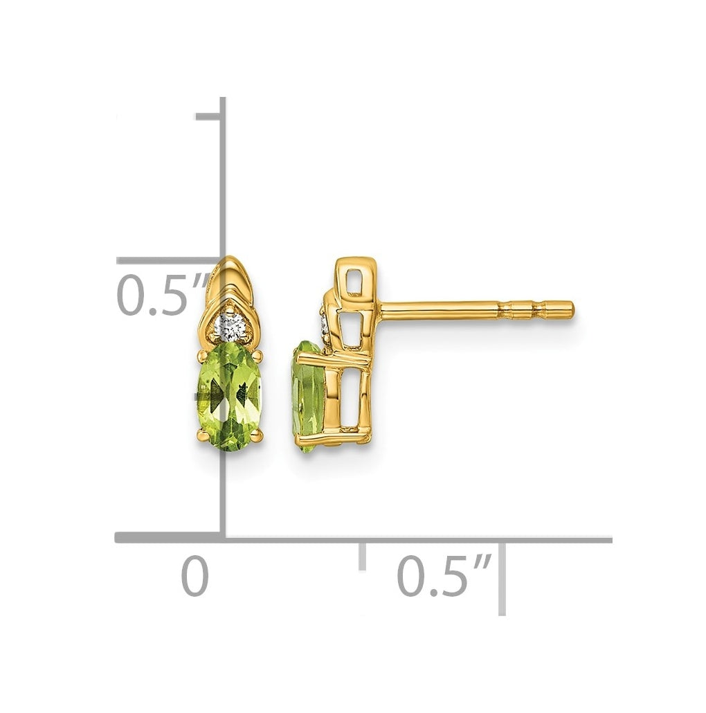 14K Yellow Gold Amethyst & Lab Grown Diamond VS/SI+ G+ February Birthstone Complete Stud Earrings – Elegant Jewelry Gift for Birthday, Anniversary, Engagement, Wedding
