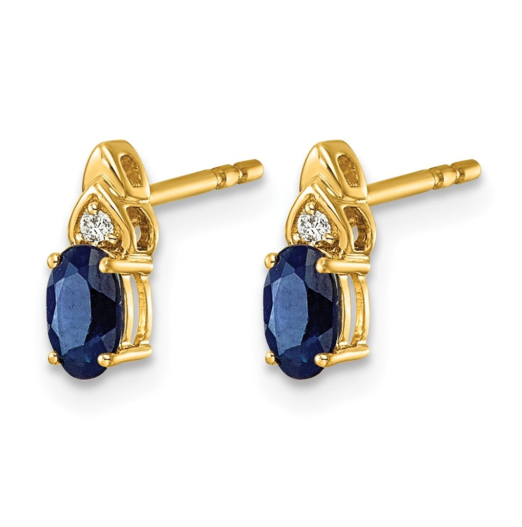 14K Yellow Gold Amethyst & Lab Grown Diamond VS/SI+ G+ February Birthstone Complete Stud Earrings – Elegant Jewelry Gift for Birthday, Anniversary, Engagement, Wedding