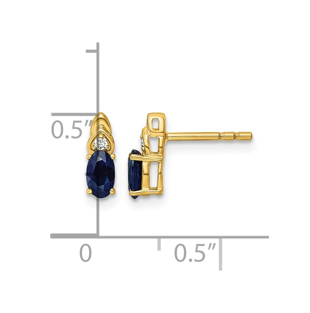 14K Yellow Gold Amethyst & Lab Grown Diamond VS/SI+ G+ February Birthstone Complete Stud Earrings – Elegant Jewelry Gift for Birthday, Anniversary, Engagement, Wedding