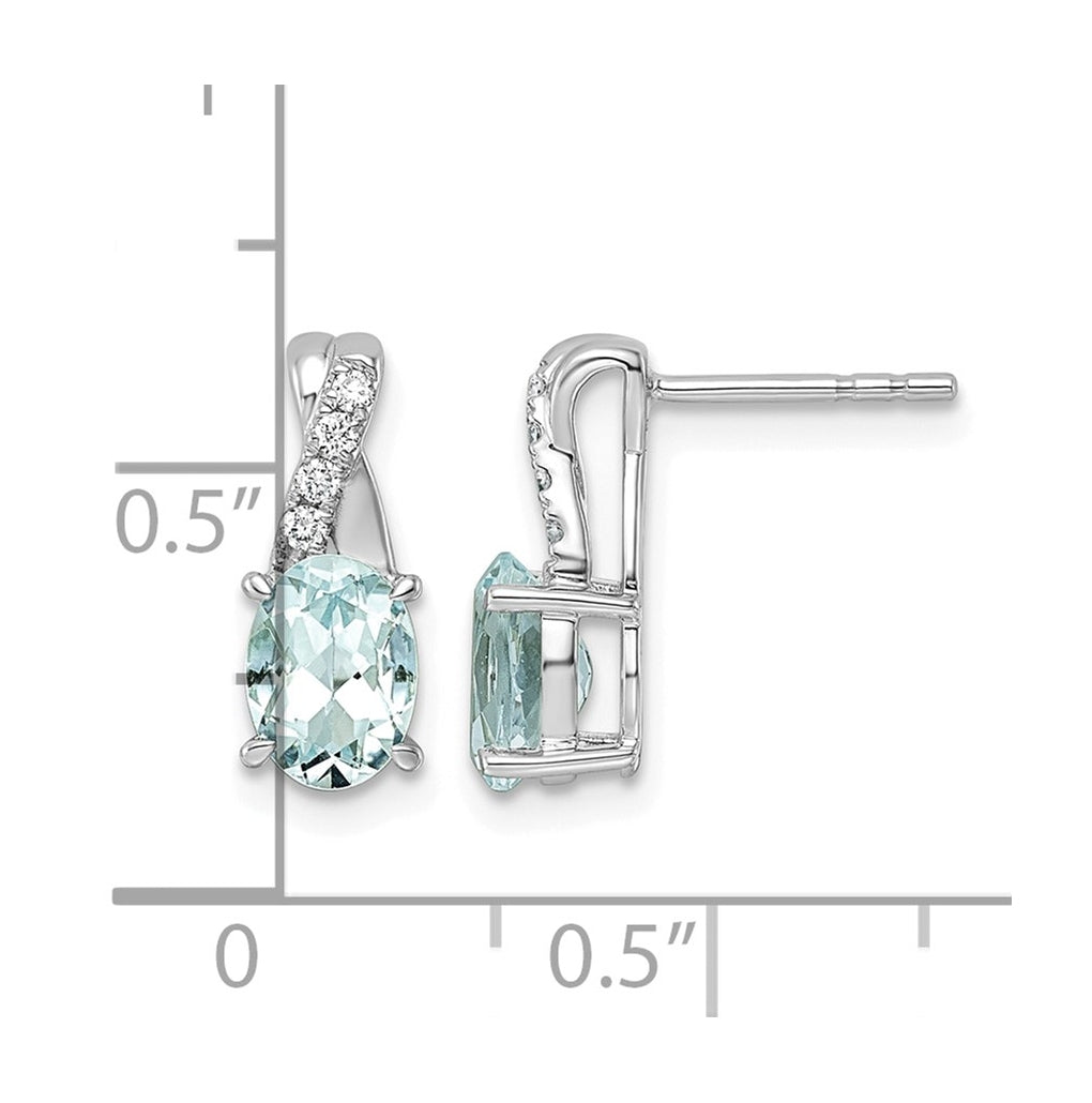 14k White Gold Amethyst & Lab Grown Diamond VS/SI+ G+ February Birthstone Complete Earrings – Elegant Jewelry Gift for Birthday, Anniversary, Engagement, Wedding