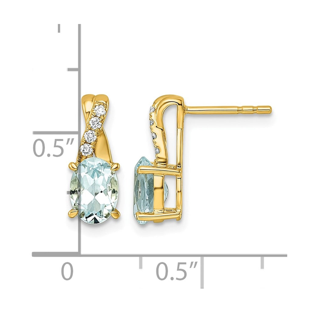 14k White Gold Amethyst & Lab Grown Diamond VS/SI+ G+ February Birthstone Complete Earrings – Elegant Jewelry Gift for Birthday, Anniversary, Engagement, Wedding