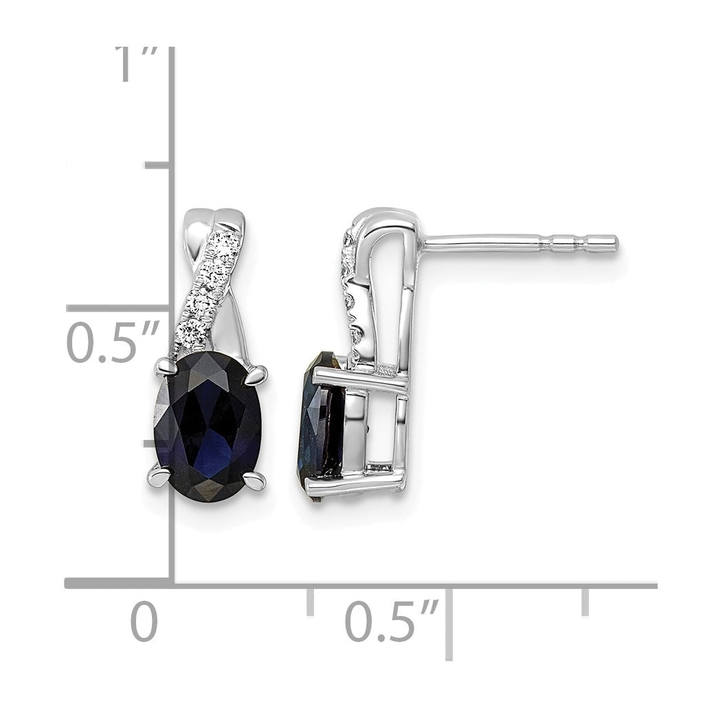 14k White Gold Amethyst & Lab Grown Diamond VS/SI+ G+ February Birthstone Complete Earrings – Elegant Jewelry Gift for Birthday, Anniversary, Engagement, Wedding