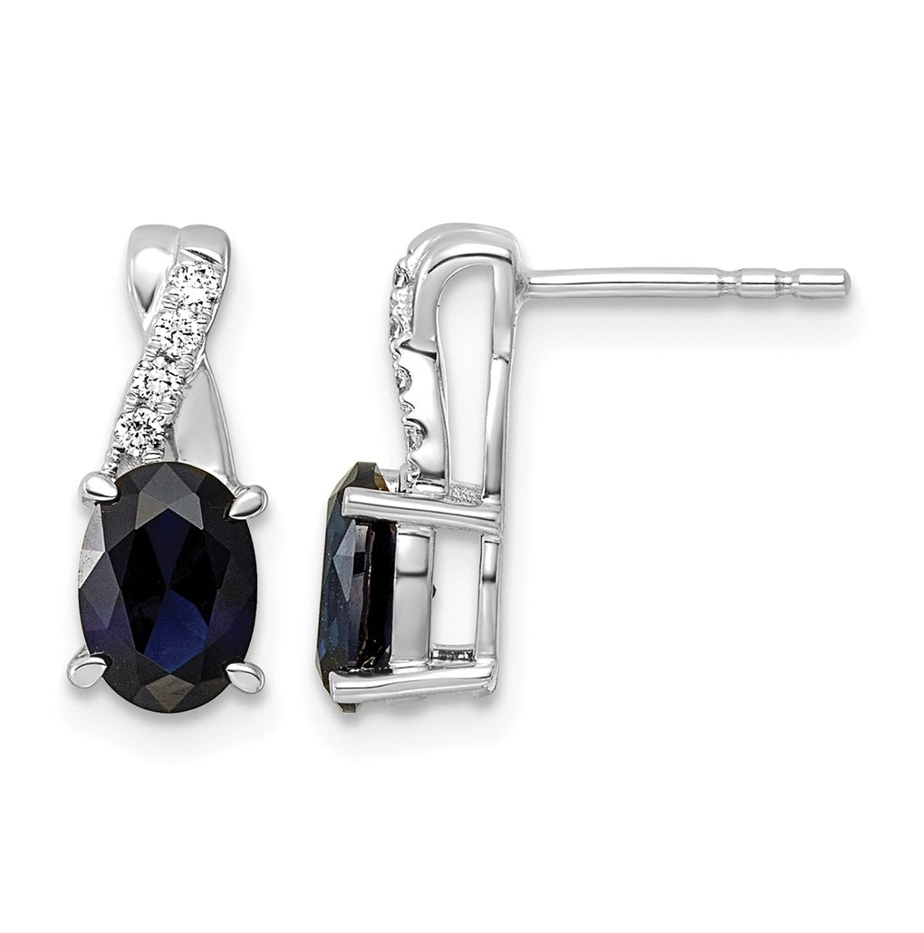 14k White Gold Amethyst & Lab Grown Diamond VS/SI+ G+ February Birthstone Complete Earrings – Elegant Jewelry Gift for Birthday, Anniversary, Engagement, Wedding