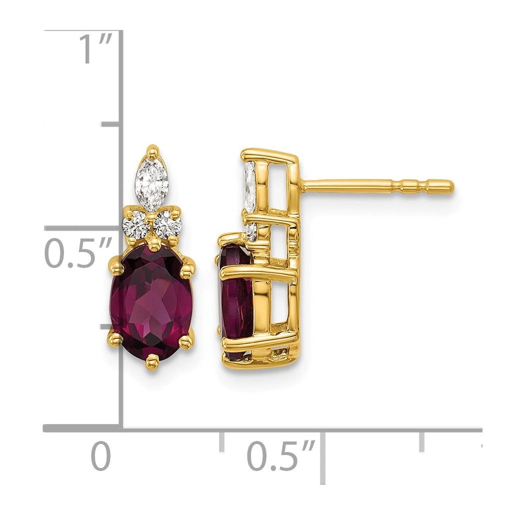 14k White Gold Amethyst & 1/6 carat Lab Grown Diamond VS/SI+ G+ February Birthstone Complete Twisted Earrings – Elegant Jewelry Gift for Birthday, Anniversary, Engagement, Wedding