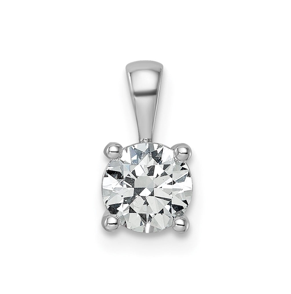 10K Yellow Gold 1/2 ct Lab Grown Diamond VS+ F+ Round Complete 4 Prong Pendant – Elegant Jewelry Gift for Birthday, Anniversary, Engagement, Wedding
