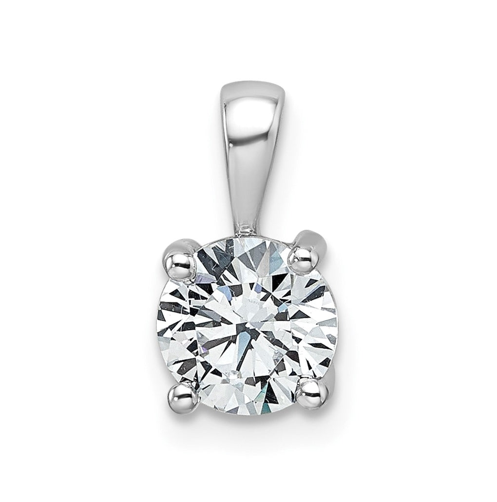 10K Yellow Gold 1/2 ct Lab Grown Diamond VS+ F+ Round Complete 4 Prong Pendant – Elegant Jewelry Gift for Birthday, Anniversary, Engagement, Wedding