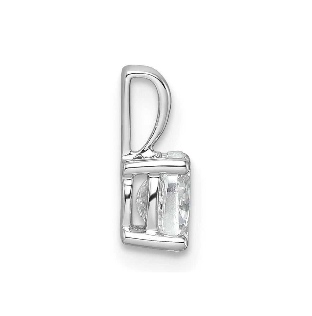 10K Yellow Gold 1/2 ct Lab Grown Diamond VS+ F+ Oval Complete 4 Prong Pendant – Elegant Jewelry Gift for Birthday, Anniversary, Engagement, Wedding