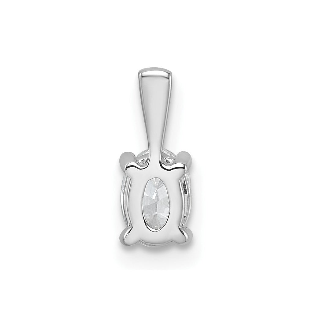 10K Yellow Gold 1/2 ct Lab Grown Diamond VS+ F+ Oval Complete 4 Prong Pendant – Elegant Jewelry Gift for Birthday, Anniversary, Engagement, Wedding