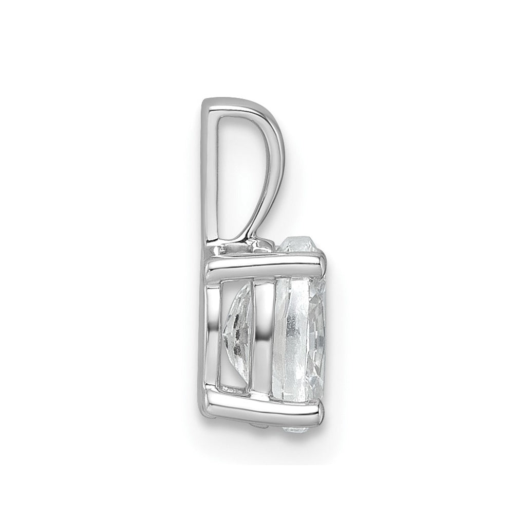 10K Yellow Gold 1/2 ct Lab Grown Diamond VS+ F+ Oval Complete 4 Prong Pendant – Elegant Jewelry Gift for Birthday, Anniversary, Engagement, Wedding