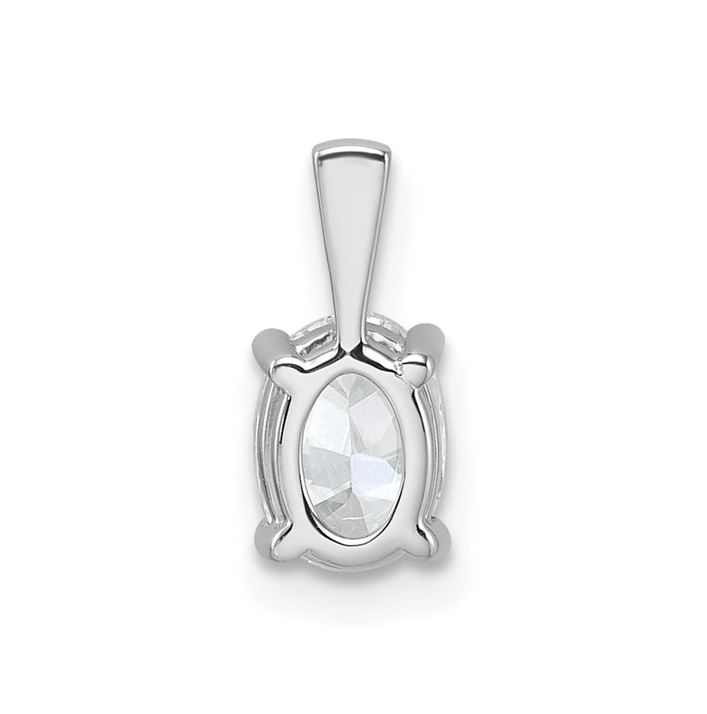 10K Yellow Gold 1/2 ct Lab Grown Diamond VS+ F+ Oval Complete 4 Prong Pendant – Elegant Jewelry Gift for Birthday, Anniversary, Engagement, Wedding