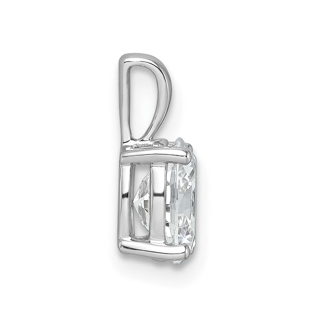 10K Yellow Gold 1/2 ct Lab Grown Diamond VS+ F+ Oval Complete 4 Prong Pendant – Elegant Jewelry Gift for Birthday, Anniversary, Engagement, Wedding