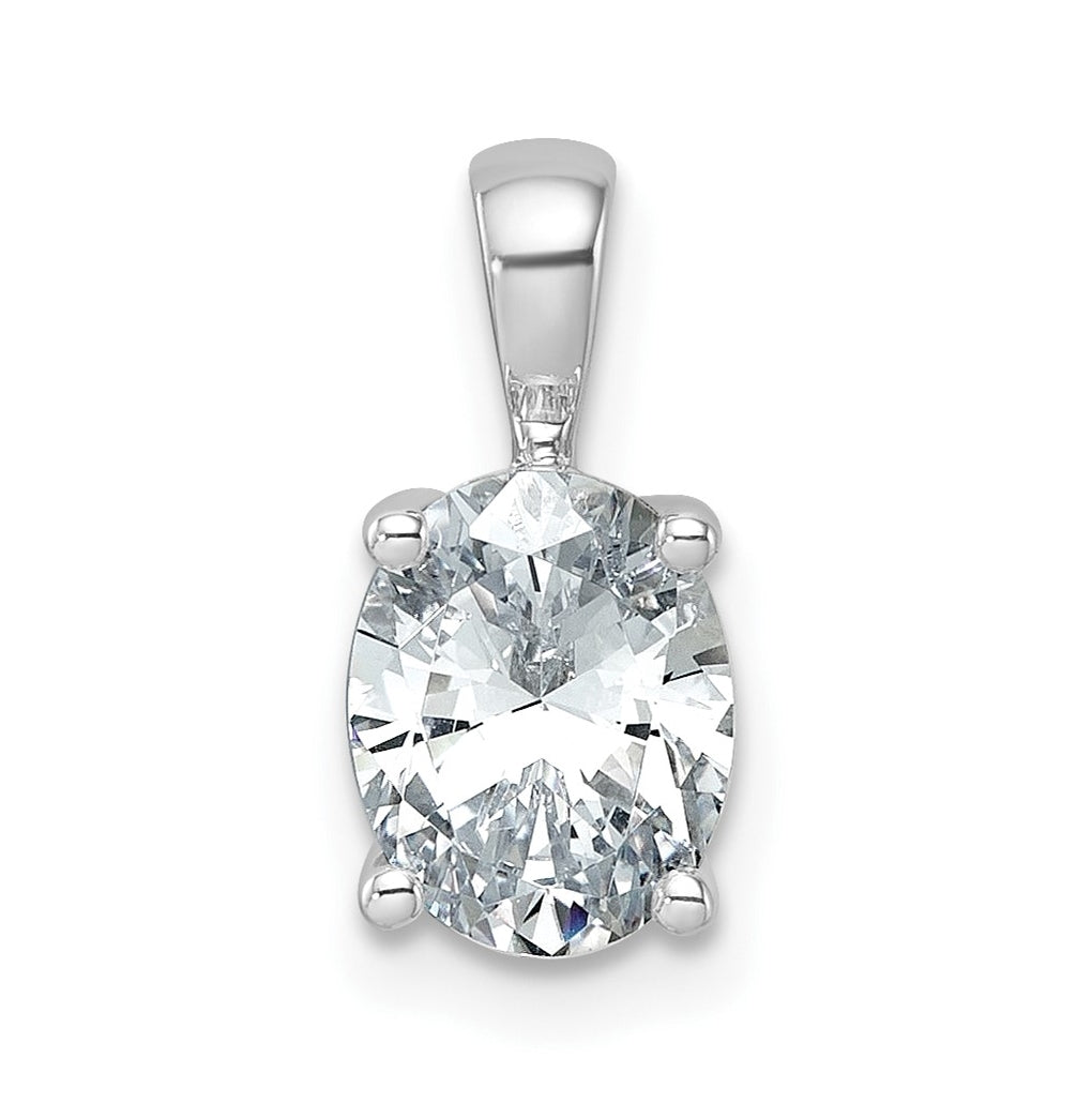10K Yellow Gold 1/2 ct Lab Grown Diamond VS+ F+ Oval Complete 4 Prong Pendant – Elegant Jewelry Gift for Birthday, Anniversary, Engagement, Wedding
