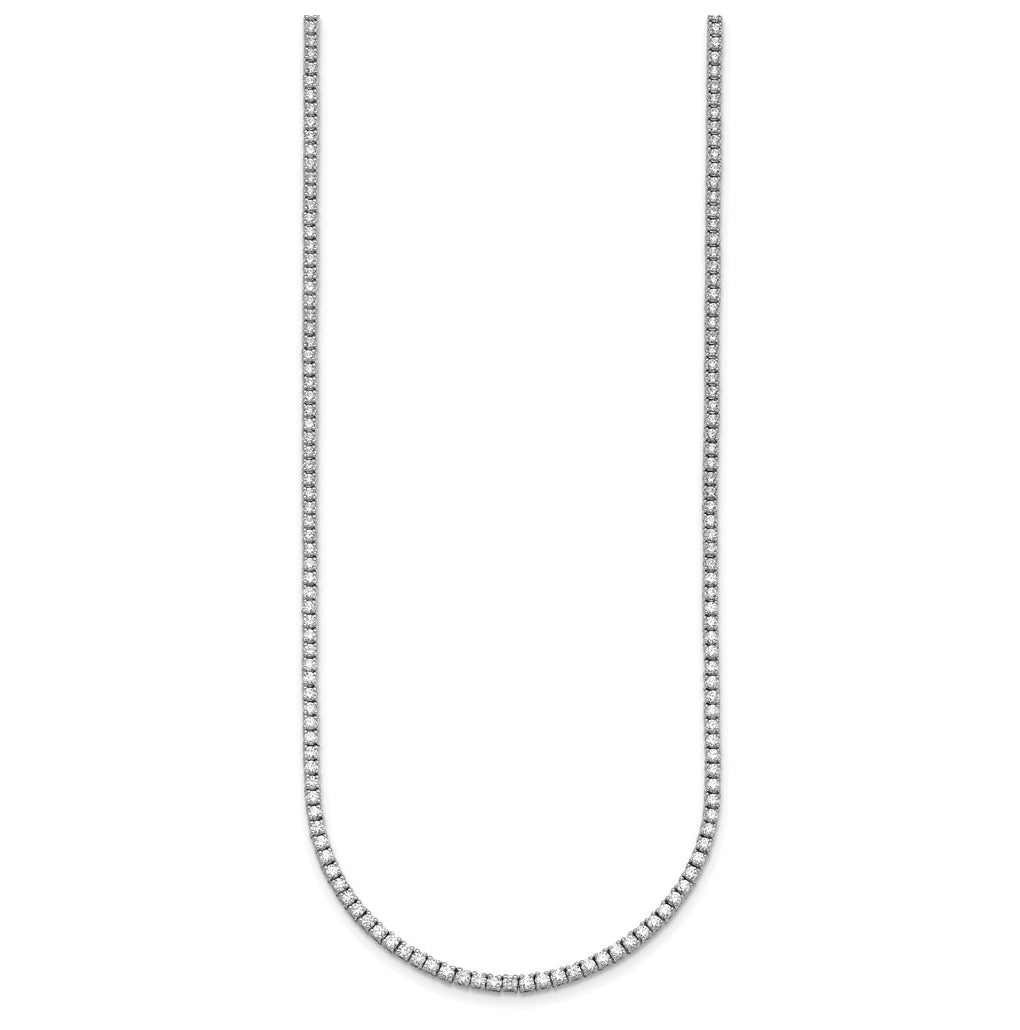 10k Yellow Gold 4 1/2ct Lab Grown Diamond VS+ F+ 18in Straight Tennis Necklace – Elegant Jewelry Gift for Birthday, Anniversary, Engagement, Wedding