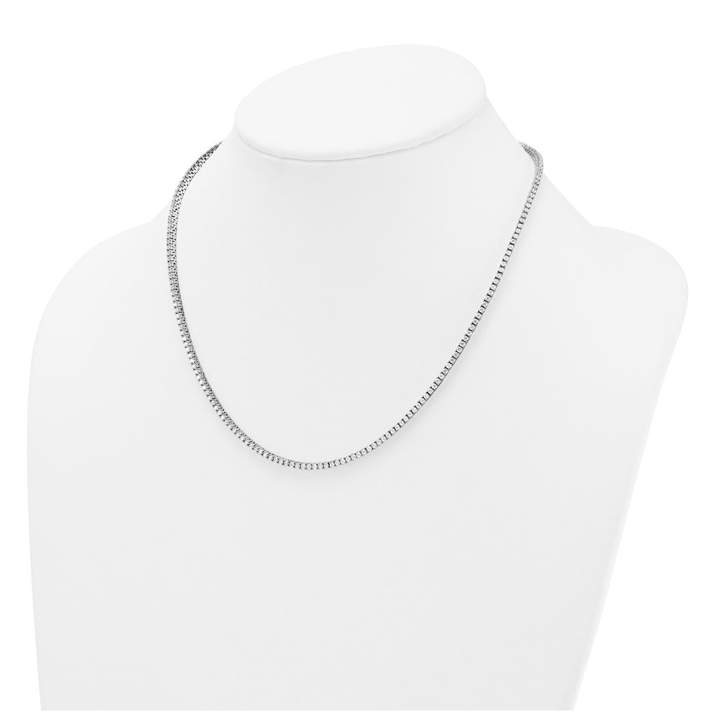 10k Yellow Gold 4 1/2ct Lab Grown Diamond VS+ F+ 18in Straight Tennis Necklace – Elegant Jewelry Gift for Birthday, Anniversary, Engagement, Wedding