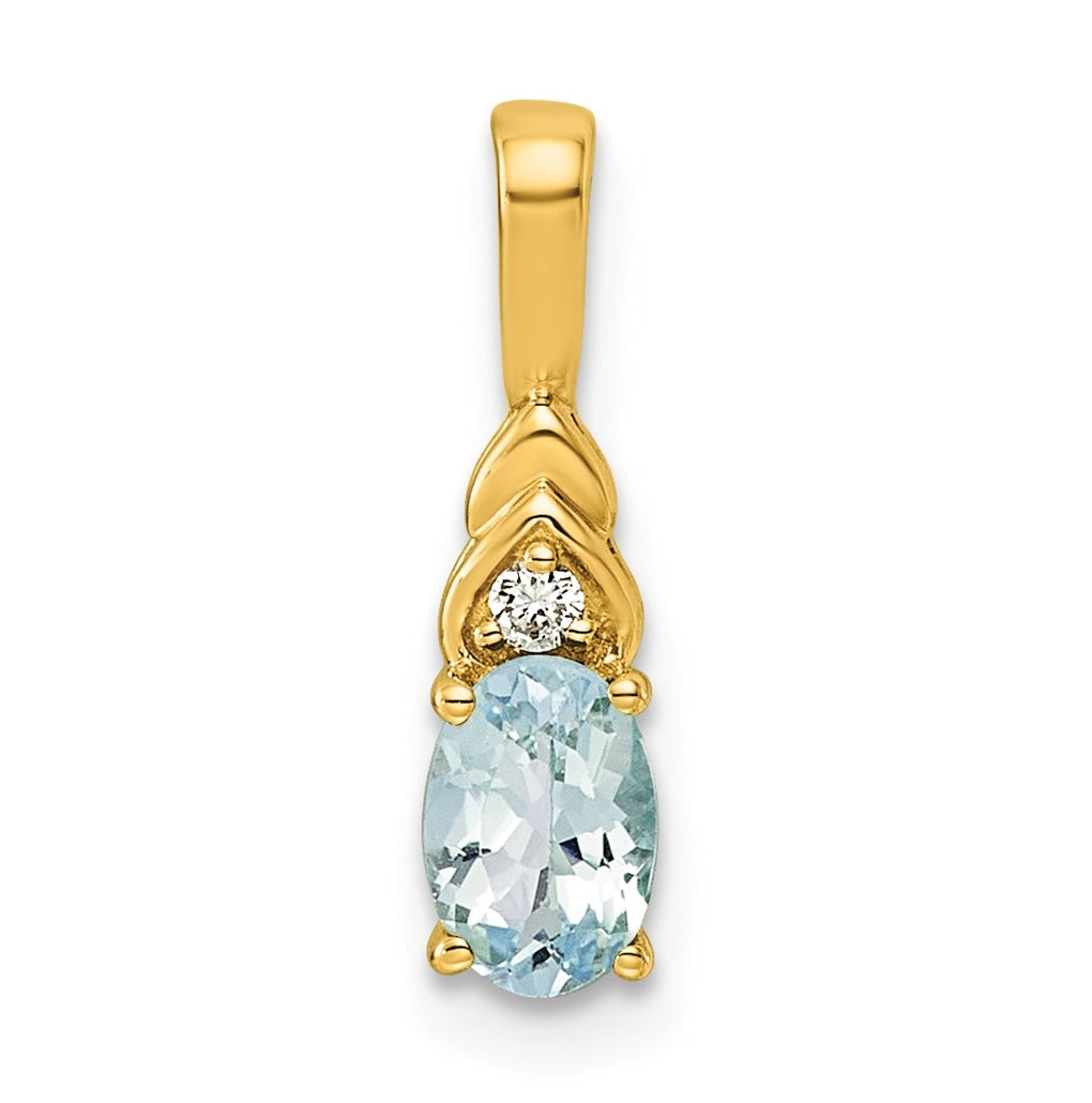14K Yellow Gold Amethyst & Lab Grown Diamond VS/SI+ G+ February Birthstone Complete Pendant – Elegant Jewelry Gift for Birthday, Anniversary, Engagement, Wedding