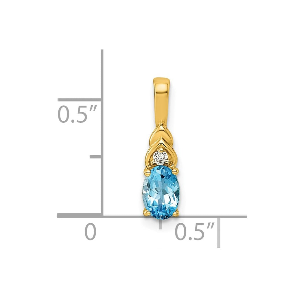 14K Yellow Gold Amethyst & Lab Grown Diamond VS/SI+ G+ February Birthstone Complete Pendant – Elegant Jewelry Gift for Birthday, Anniversary, Engagement, Wedding