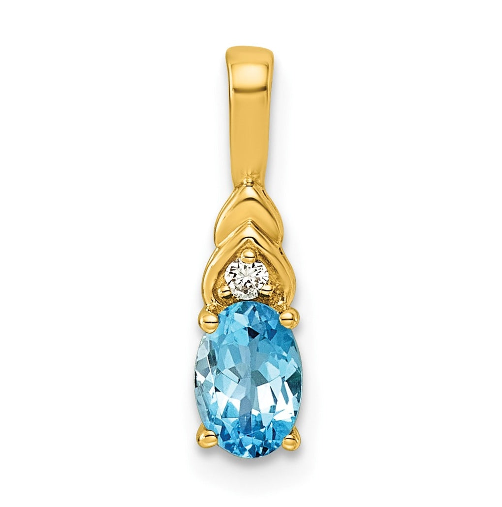14K Yellow Gold Amethyst & Lab Grown Diamond VS/SI+ G+ February Birthstone Complete Pendant – Elegant Jewelry Gift for Birthday, Anniversary, Engagement, Wedding