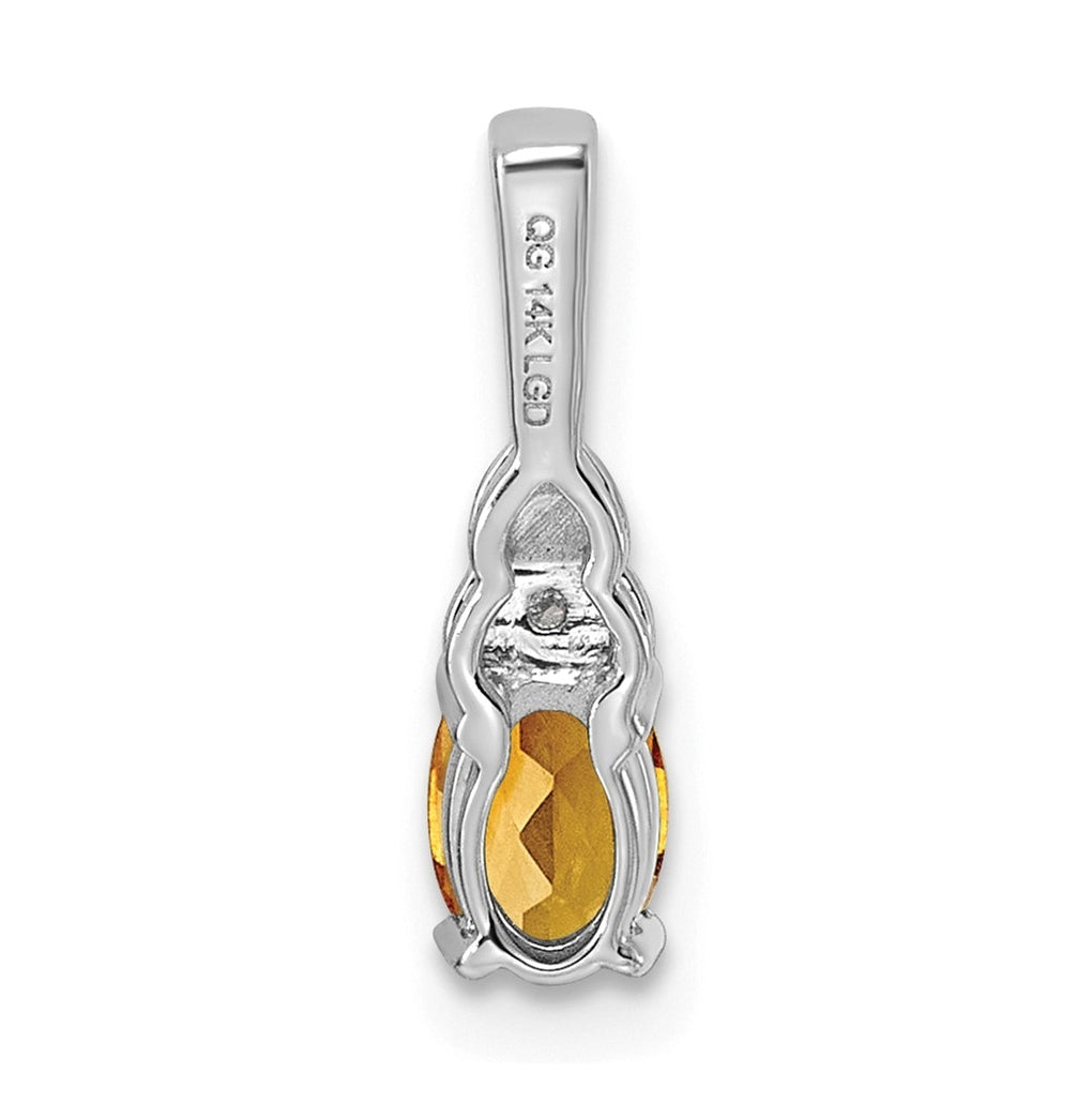 14K Yellow Gold Amethyst & Lab Grown Diamond VS/SI+ G+ February Birthstone Complete Pendant – Elegant Jewelry Gift for Birthday, Anniversary, Engagement, Wedding