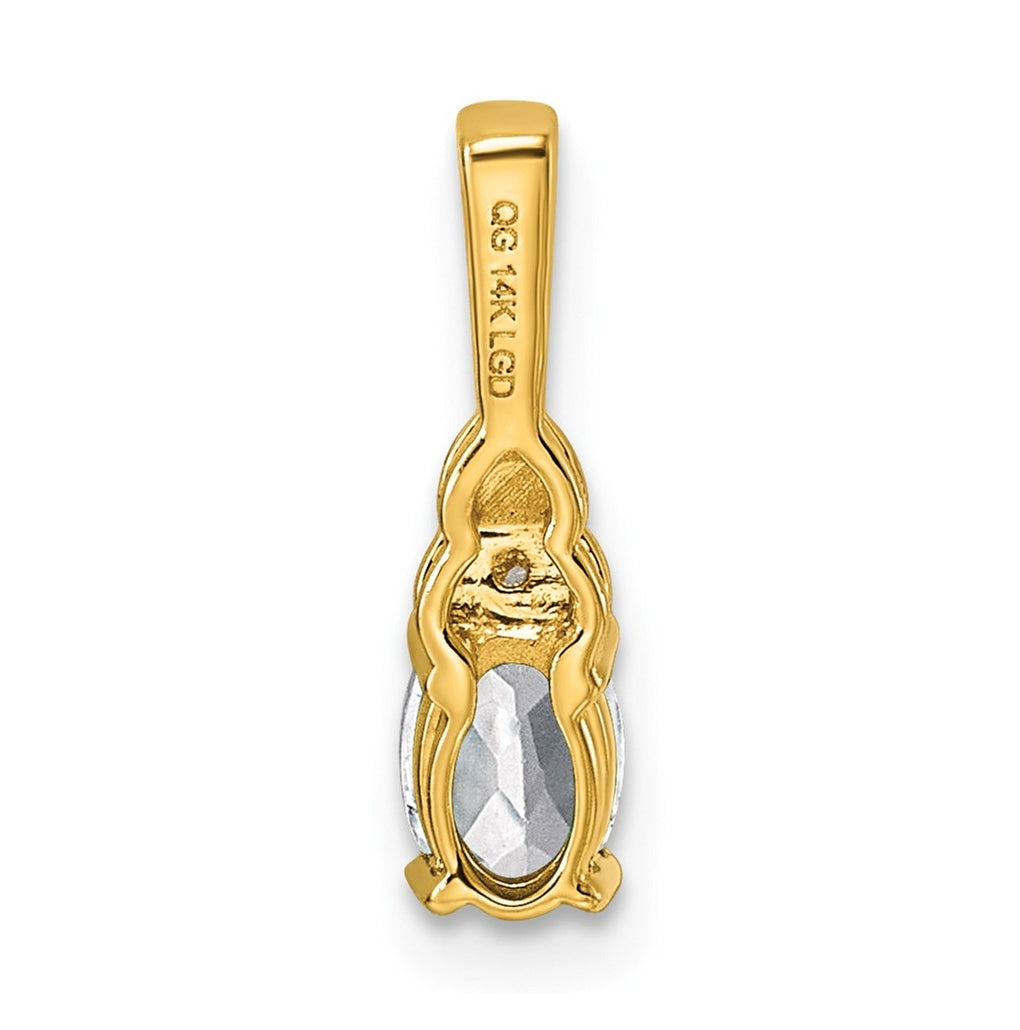 14K Yellow Gold Amethyst & Lab Grown Diamond VS/SI+ G+ February Birthstone Complete Pendant – Elegant Jewelry Gift for Birthday, Anniversary, Engagement, Wedding
