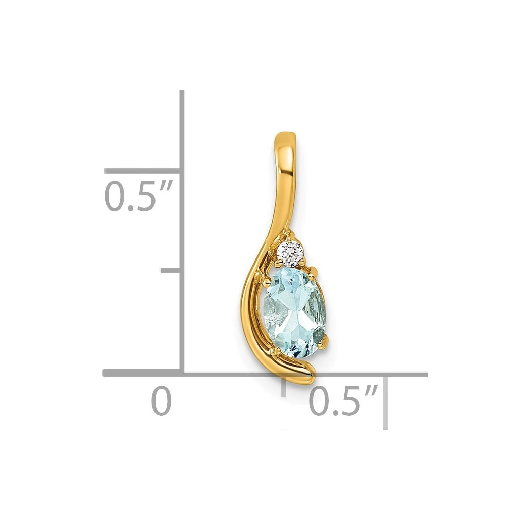 14K Yellow Gold Amethyst & Lab Grown Diamond VS/SI+ G+ February Birthstone Complete Pendant – Elegant Jewelry Gift for Birthday, Anniversary, Engagement, Wedding