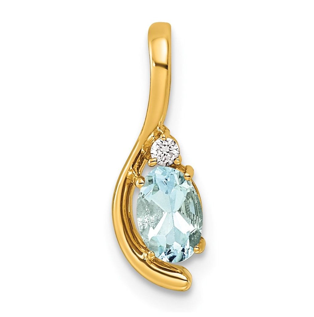14K Yellow Gold Amethyst & Lab Grown Diamond VS/SI+ G+ February Birthstone Complete Pendant – Elegant Jewelry Gift for Birthday, Anniversary, Engagement, Wedding