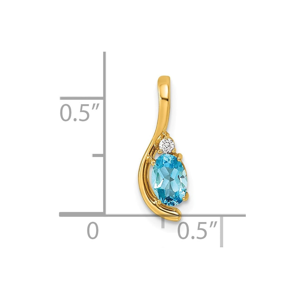 14K Yellow Gold Amethyst & Lab Grown Diamond VS/SI+ G+ February Birthstone Complete Pendant – Elegant Jewelry Gift for Birthday, Anniversary, Engagement, Wedding