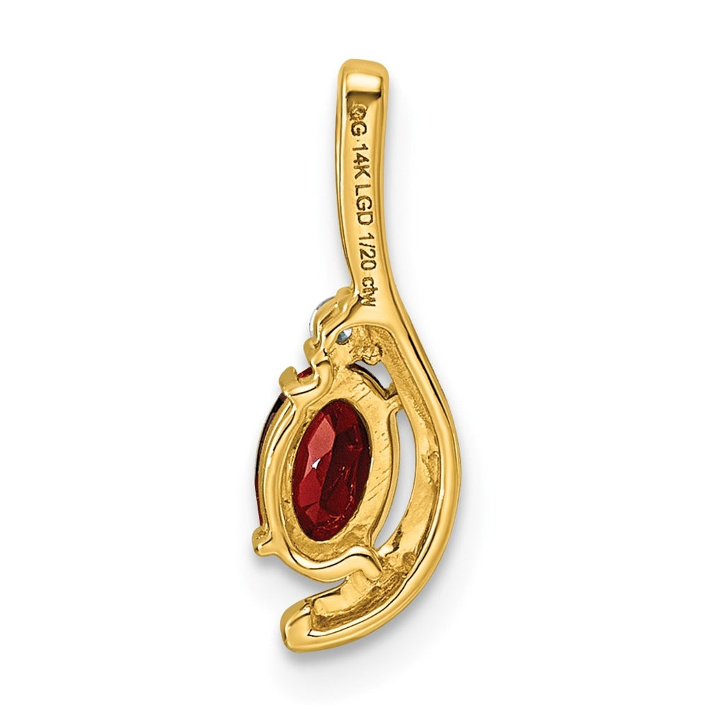 14K Yellow Gold Amethyst & Lab Grown Diamond VS/SI+ G+ February Birthstone Complete Pendant – Elegant Jewelry Gift for Birthday, Anniversary, Engagement, Wedding
