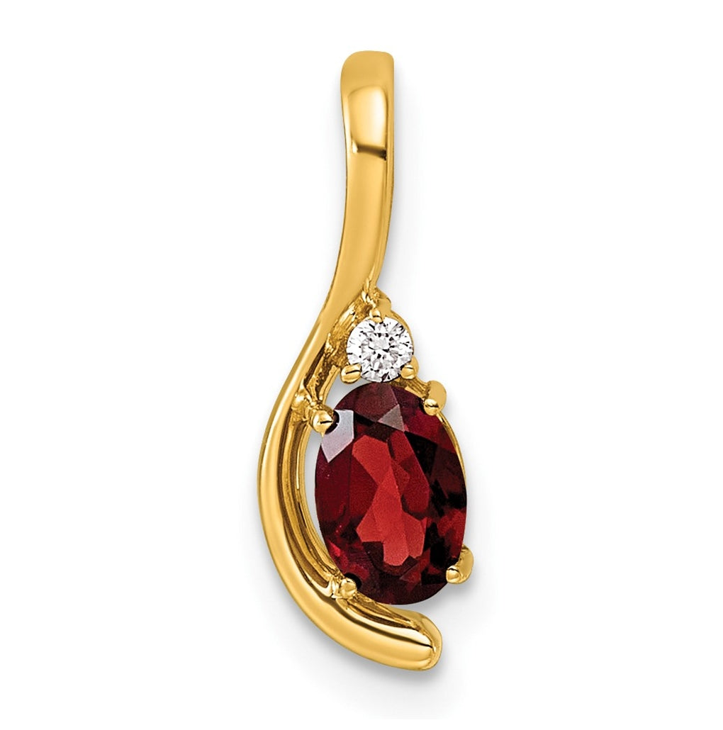 14K Yellow Gold Amethyst & Lab Grown Diamond VS/SI+ G+ February Birthstone Complete Pendant – Elegant Jewelry Gift for Birthday, Anniversary, Engagement, Wedding