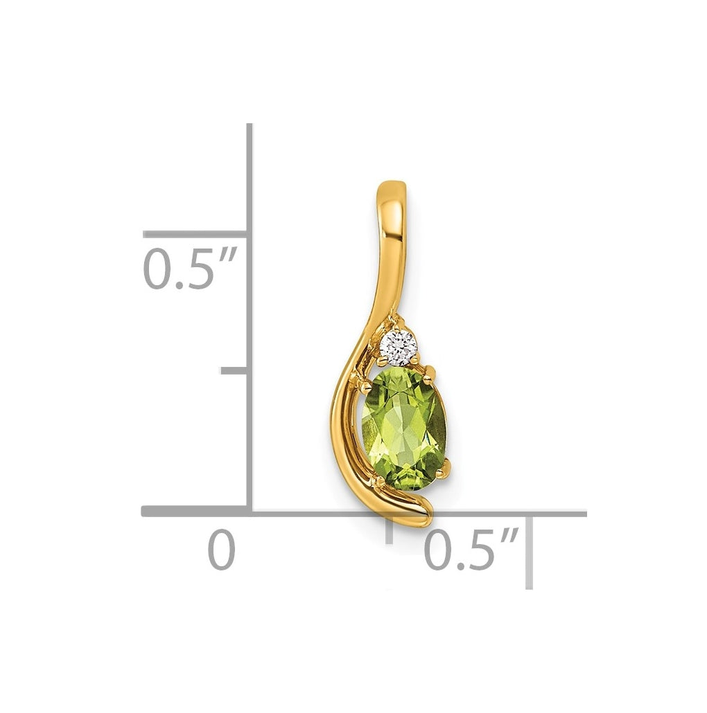 14K Yellow Gold Amethyst & Lab Grown Diamond VS/SI+ G+ February Birthstone Complete Pendant – Elegant Jewelry Gift for Birthday, Anniversary, Engagement, Wedding
