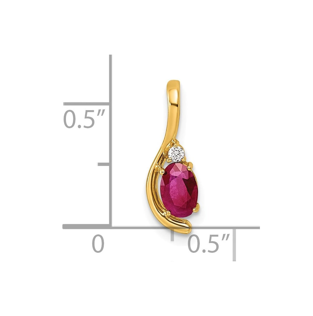 14K Yellow Gold Amethyst & Lab Grown Diamond VS/SI+ G+ February Birthstone Complete Pendant – Elegant Jewelry Gift for Birthday, Anniversary, Engagement, Wedding