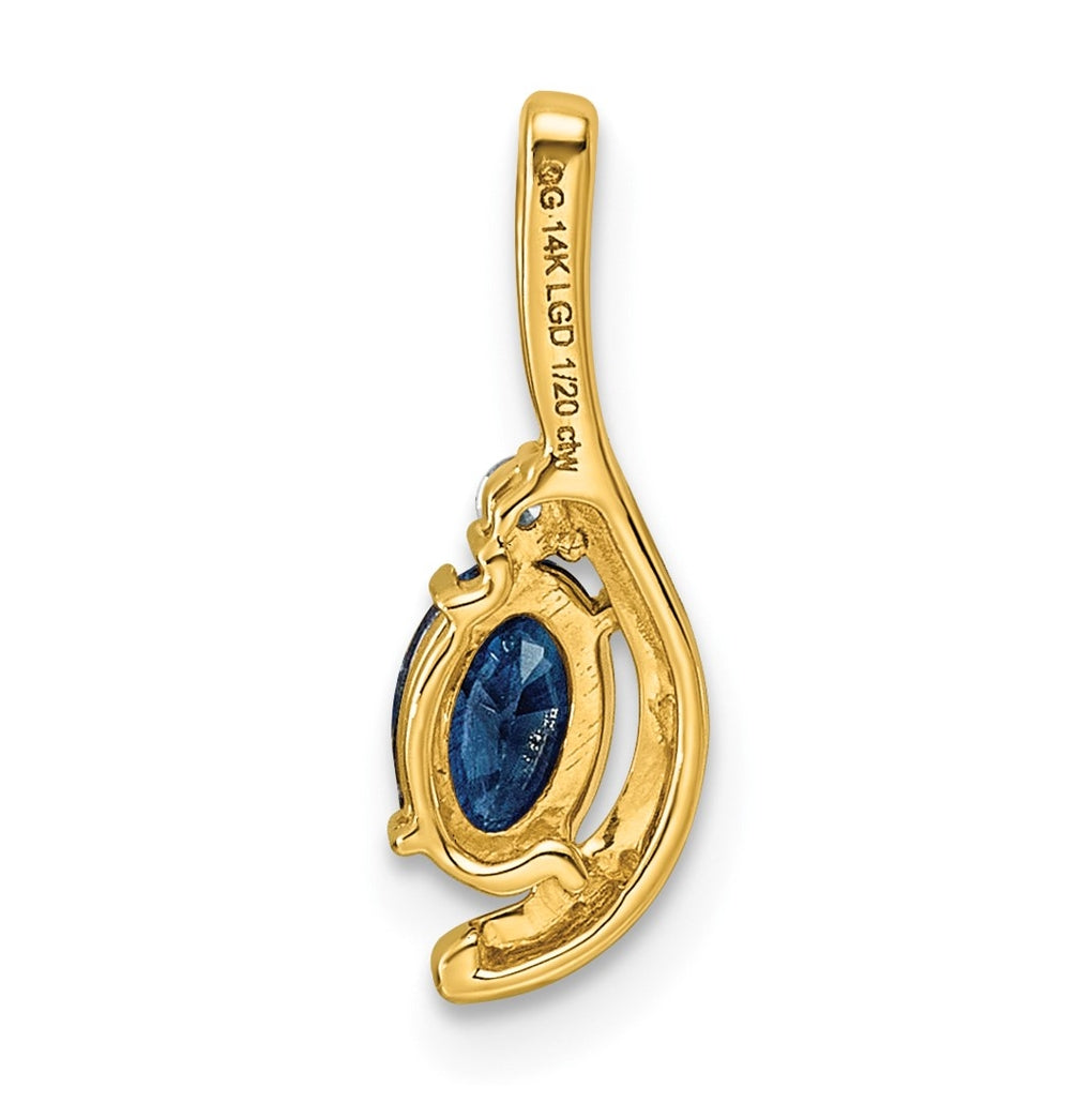 14K Yellow Gold Amethyst & Lab Grown Diamond VS/SI+ G+ February Birthstone Complete Pendant – Elegant Jewelry Gift for Birthday, Anniversary, Engagement, Wedding
