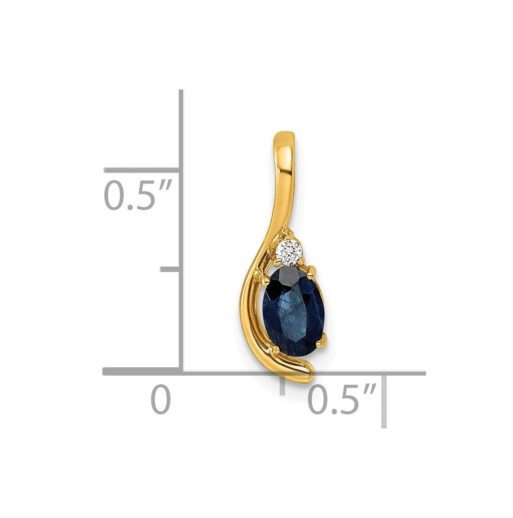 14K Yellow Gold Amethyst & Lab Grown Diamond VS/SI+ G+ February Birthstone Complete Pendant – Elegant Jewelry Gift for Birthday, Anniversary, Engagement, Wedding