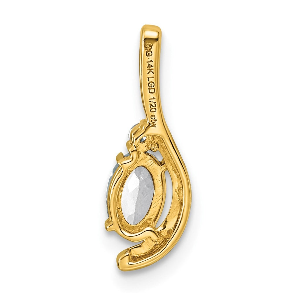 14K Yellow Gold Amethyst & Lab Grown Diamond VS/SI+ G+ February Birthstone Complete Pendant – Elegant Jewelry Gift for Birthday, Anniversary, Engagement, Wedding