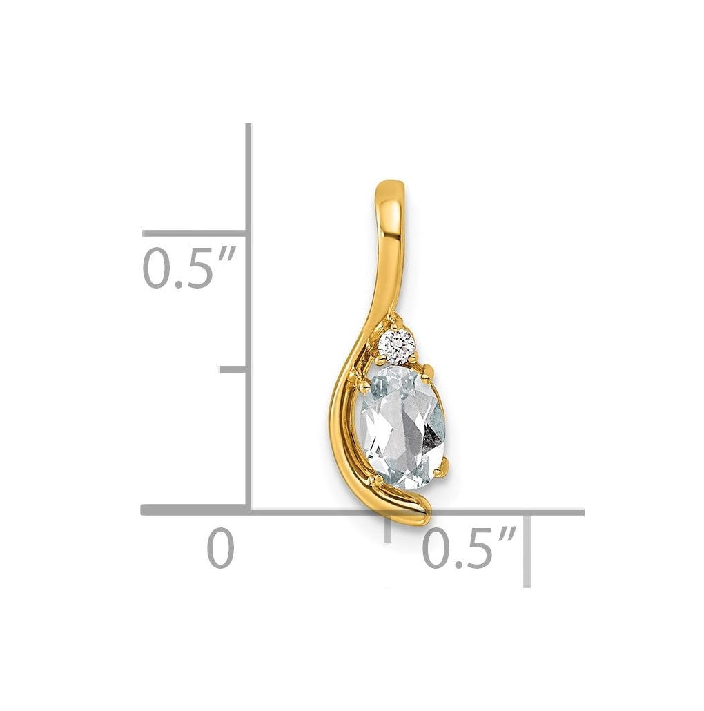 14K Yellow Gold Amethyst & Lab Grown Diamond VS/SI+ G+ February Birthstone Complete Pendant – Elegant Jewelry Gift for Birthday, Anniversary, Engagement, Wedding
