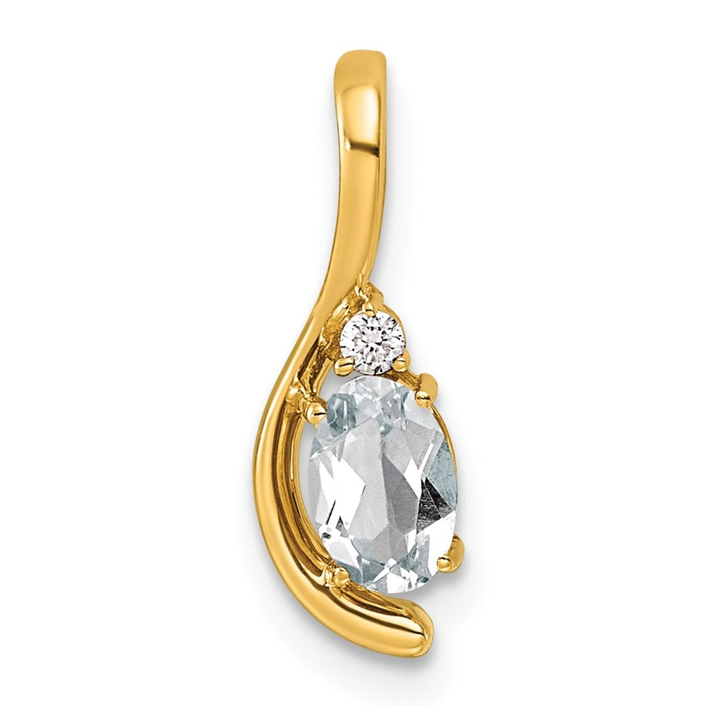 14K Yellow Gold Amethyst & Lab Grown Diamond VS/SI+ G+ February Birthstone Complete Pendant – Elegant Jewelry Gift for Birthday, Anniversary, Engagement, Wedding