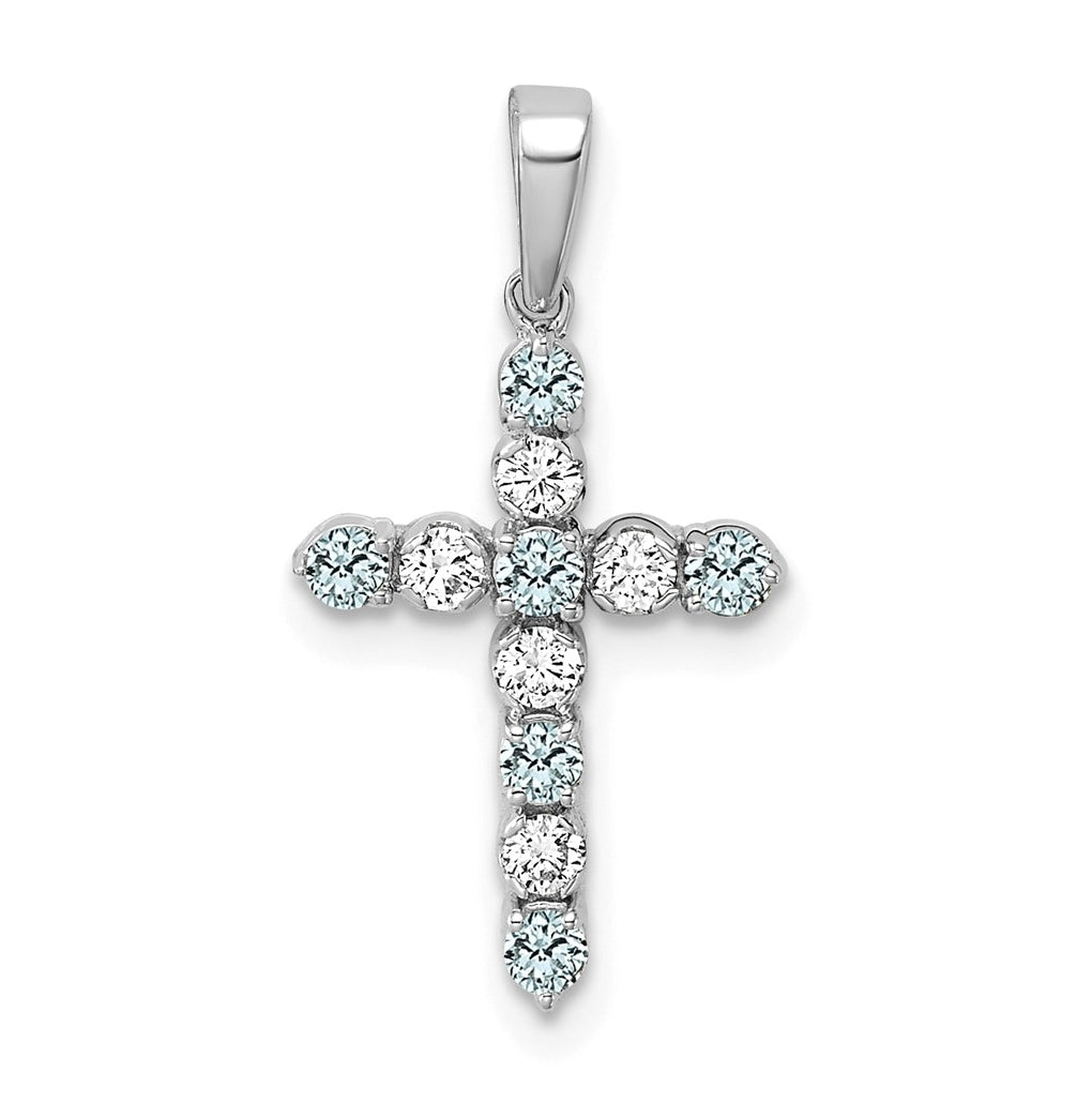 14K Yellow Gold Amethyst & 1/6 Cttw Lab Grown Diamond VS/SI+ G+ February Birthstone Complete Cross Pendant – Elegant Jewelry Gift for Birthday, Anniversary, Engagement, Wedding