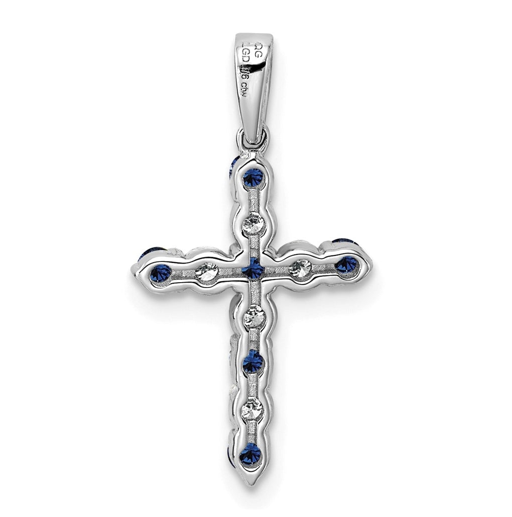 10k Yellow Gold Amethyst & 1/6 Cttw Lab Grown Diamond VS/SI+ G+ February Birthstone Complete Cross Pendant – Elegant Jewelry Gift for Birthday, Anniversary, Engagement, Wedding