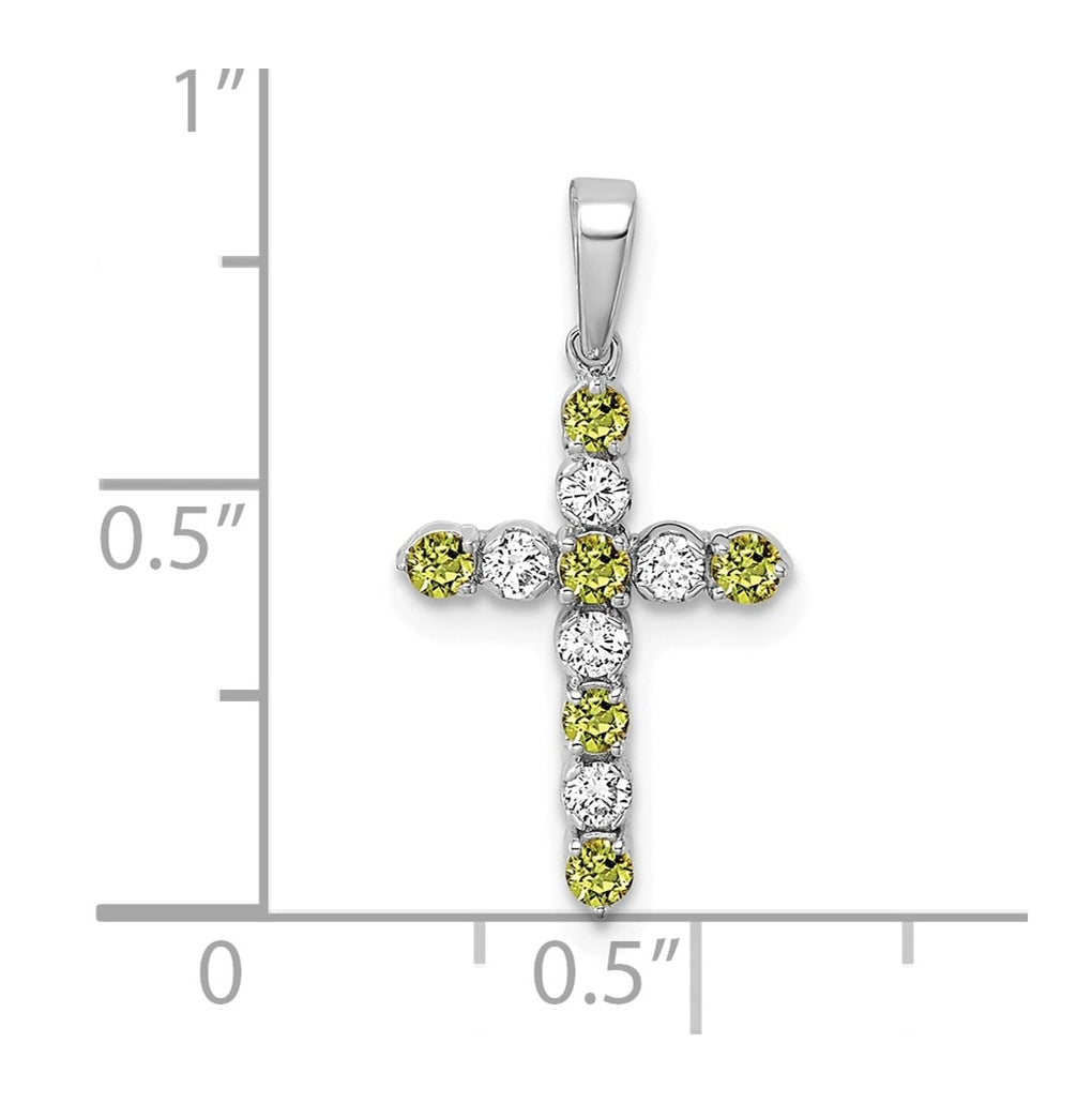 10k Yellow Gold Amethyst & 1/6 Cttw Lab Grown Diamond VS/SI+ G+ February Birthstone Complete Cross Pendant – Elegant Jewelry Gift for Birthday, Anniversary, Engagement, Wedding