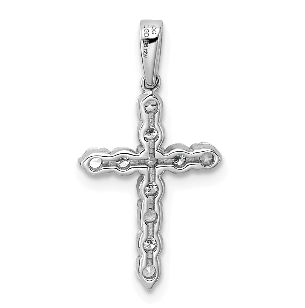 10k Yellow Gold Amethyst & 1/6 Cttw Lab Grown Diamond VS/SI+ G+ February Birthstone Complete Cross Pendant – Elegant Jewelry Gift for Birthday, Anniversary, Engagement, Wedding