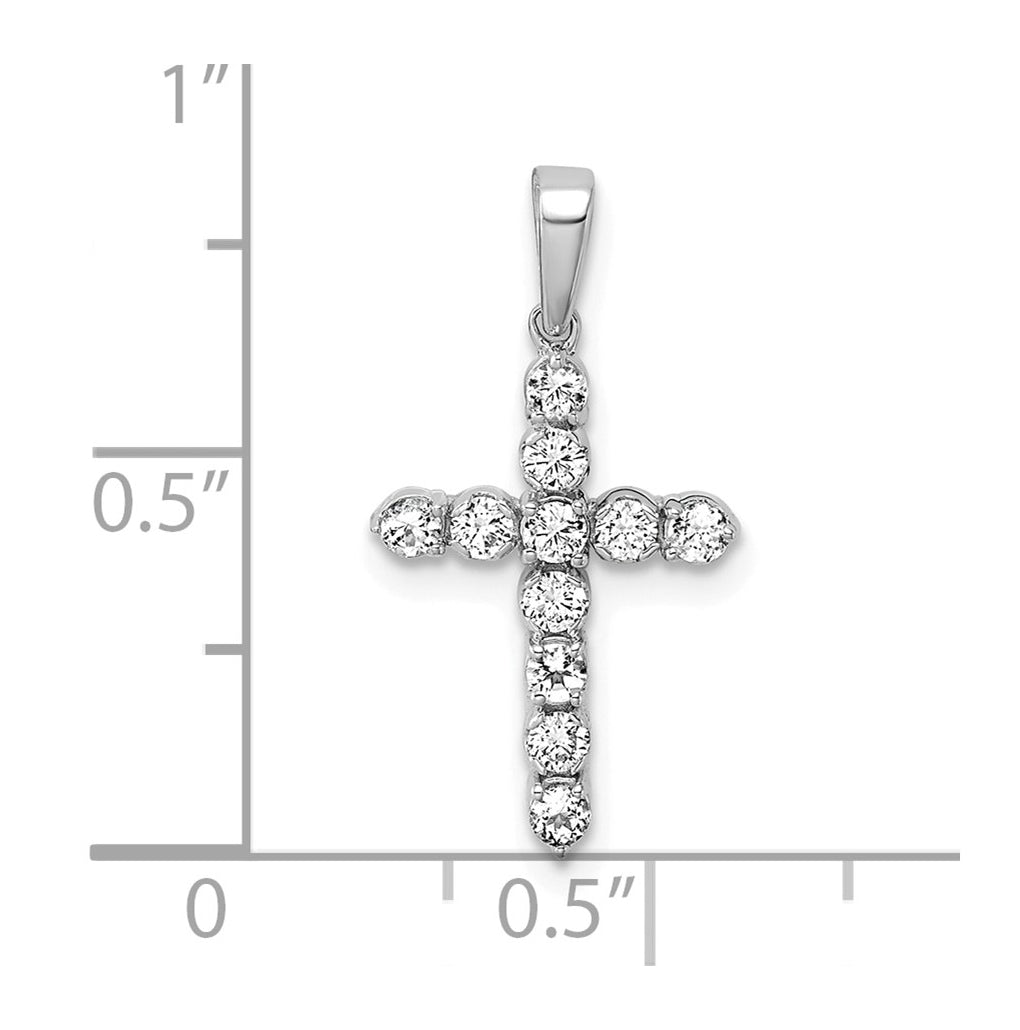 10k Yellow Gold Amethyst & 1/6 Cttw Lab Grown Diamond VS/SI+ G+ February Birthstone Complete Cross Pendant – Elegant Jewelry Gift for Birthday, Anniversary, Engagement, Wedding