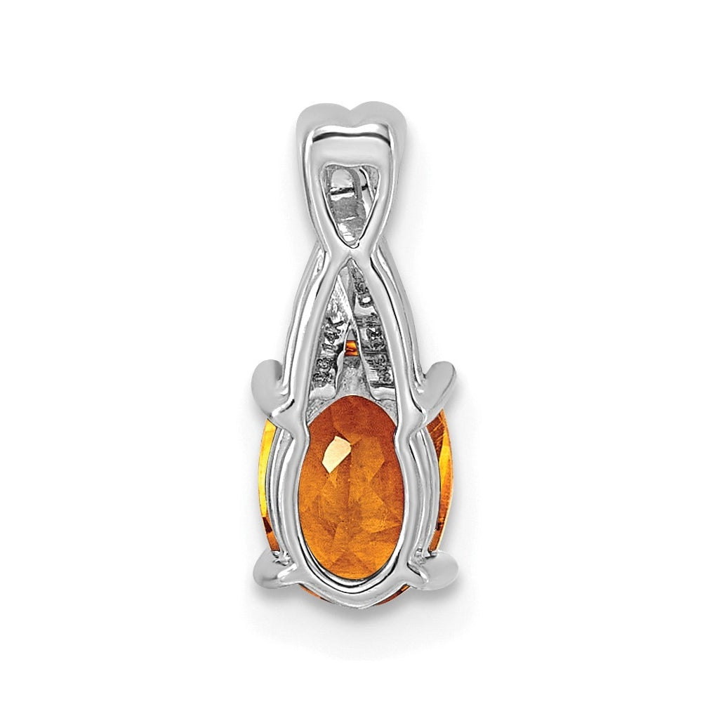 14k Yellow Gold Amethyst and Lab Grown Diamond VS/SI+ G+ Oval February Birthstone Complete Pendant – Elegant Jewelry Gift for Birthday, Anniversary, Engagement, Wedding