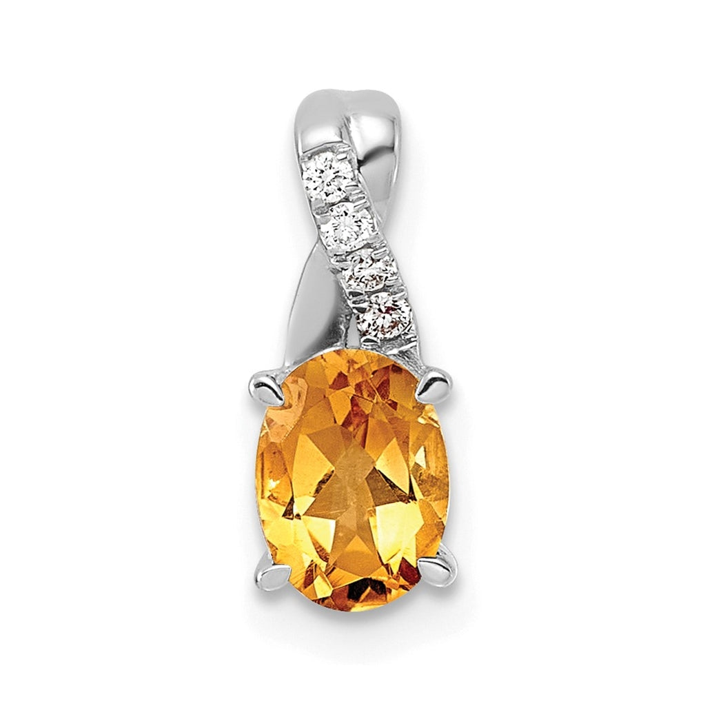 14k Yellow Gold Amethyst and Lab Grown Diamond VS/SI+ G+ Oval February Birthstone Complete Pendant – Elegant Jewelry Gift for Birthday, Anniversary, Engagement, Wedding
