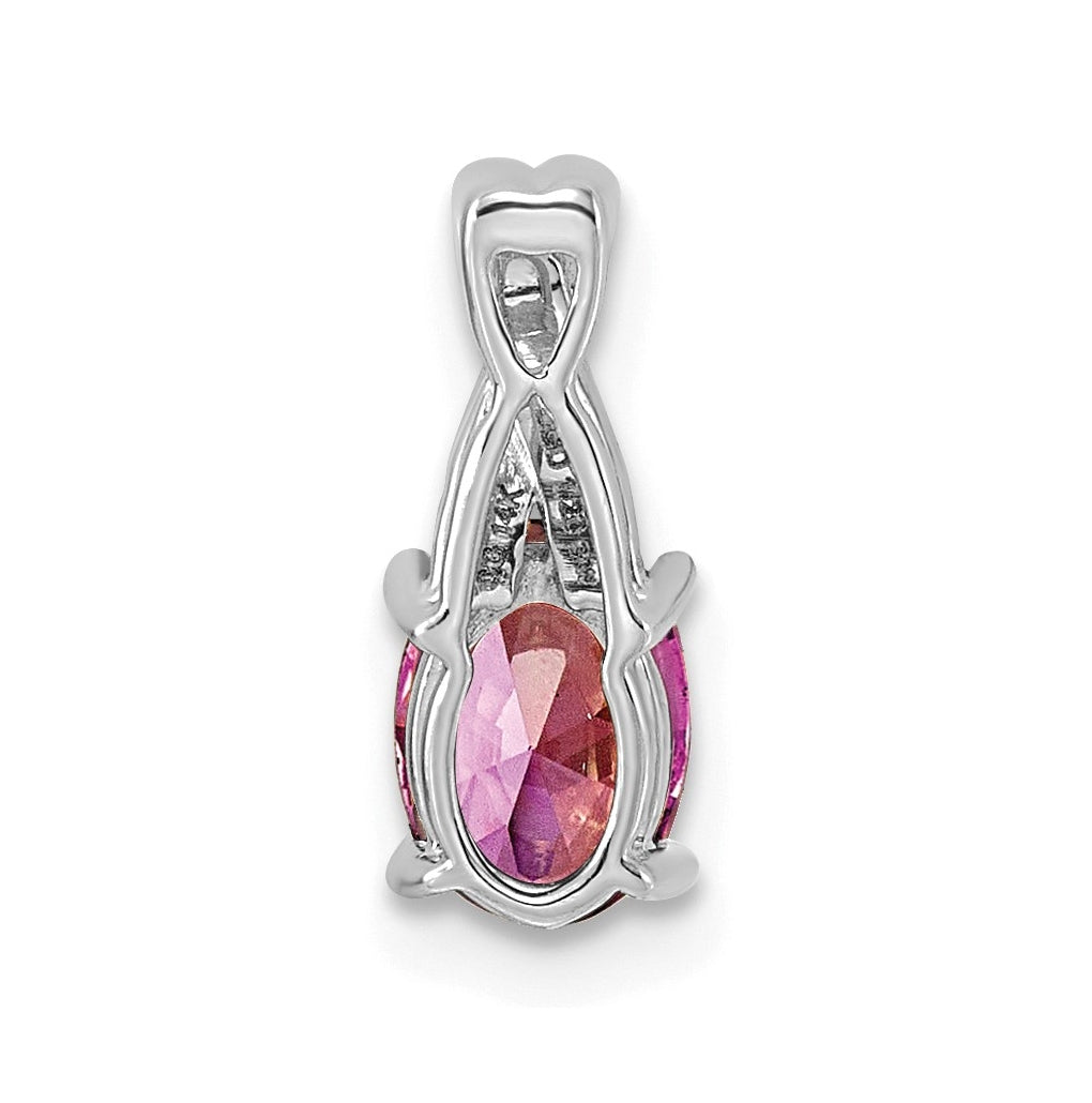 14k Yellow Gold Amethyst and Lab Grown Diamond VS/SI+ G+ Oval February Birthstone Complete Pendant – Elegant Jewelry Gift for Birthday, Anniversary, Engagement, Wedding